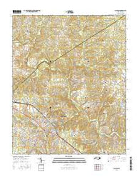 Clayton North Carolina Current topographic map, 1:24000 scale, 7.5 X 7.5 Minute, Year 2016
