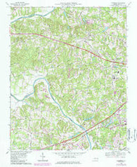 Clemmons North Carolina Historical topographic map, 1:24000 scale, 7.5 X 7.5 Minute, Year 1968