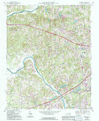 Clemmons North Carolina Historical topographic map, 1:24000 scale, 7.5 X 7.5 Minute, Year 1968