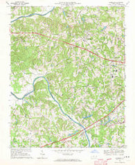 Clemmons North Carolina Historical topographic map, 1:24000 scale, 7.5 X 7.5 Minute, Year 1968