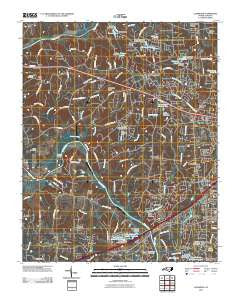 Clemmons North Carolina Historical topographic map, 1:24000 scale, 7.5 X 7.5 Minute, Year 2010