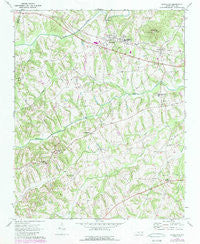 Cleveland North Carolina Historical topographic map, 1:24000 scale, 7.5 X 7.5 Minute, Year 1970