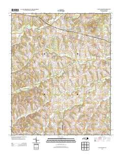 Cleveland North Carolina Historical topographic map, 1:24000 scale, 7.5 X 7.5 Minute, Year 2013