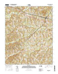 Cleveland North Carolina Current topographic map, 1:24000 scale, 7.5 X 7.5 Minute, Year 2016