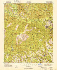 Clifdale North Carolina Historical topographic map, 1:62500 scale, 15 X 15 Minute, Year 1951