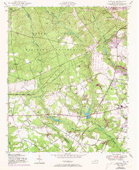 Clifdale North Carolina Historical topographic map, 1:24000 scale, 7.5 X 7.5 Minute, Year 1950