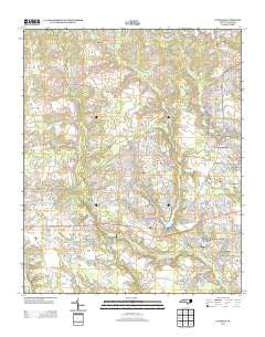 Clifdale North Carolina Historical topographic map, 1:24000 scale, 7.5 X 7.5 Minute, Year 2013