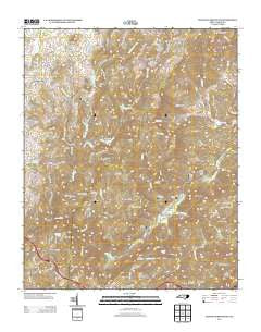 Cliffield Mountain North Carolina Historical topographic map, 1:24000 scale, 7.5 X 7.5 Minute, Year 2013