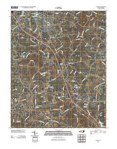 Climax North Carolina Historical topographic map, 1:24000 scale, 7.5 X 7.5 Minute, Year 2010