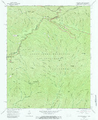 Clingmans Dome North Carolina Historical topographic map, 1:24000 scale, 7.5 X 7.5 Minute, Year 1964