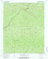 Clingmans Dome North Carolina Historical topographic map, 1:24000 scale, 7.5 X 7.5 Minute, Year 1964