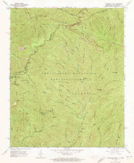 Clingmans Dome North Carolina Historical topographic map, 1:24000 scale, 7.5 X 7.5 Minute, Year 1964