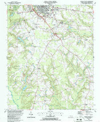 Clinton South North Carolina Historical topographic map, 1:24000 scale, 7.5 X 7.5 Minute, Year 1986