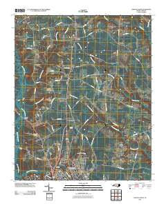 Clinton North North Carolina Historical topographic map, 1:24000 scale, 7.5 X 7.5 Minute, Year 2010
