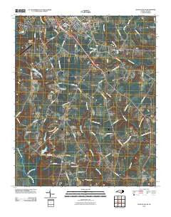 Clinton South North Carolina Historical topographic map, 1:24000 scale, 7.5 X 7.5 Minute, Year 2010