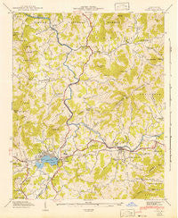 Clyde North Carolina Historical topographic map, 1:24000 scale, 7.5 X 7.5 Minute, Year 1942