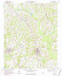 Coats North Carolina Historical topographic map, 1:24000 scale, 7.5 X 7.5 Minute, Year 1973