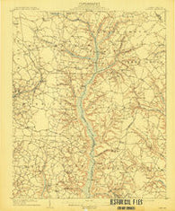 Coharie North Carolina Historical topographic map, 1:62500 scale, 15 X 15 Minute, Year 1909