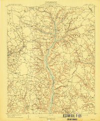 Coharie North Carolina Historical topographic map, 1:62500 scale, 15 X 15 Minute, Year 1909