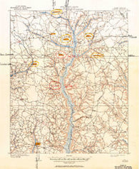 Coharie North Carolina Historical topographic map, 1:62500 scale, 15 X 15 Minute, Year 1909