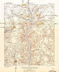 Coharie North Carolina Historical topographic map, 1:62500 scale, 15 X 15 Minute, Year 1909