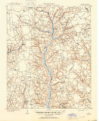 Coharie North Carolina Historical topographic map, 1:62500 scale, 15 X 15 Minute, Year 1909