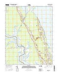 Coinjock North Carolina Current topographic map, 1:24000 scale, 7.5 X 7.5 Minute, Year 2016