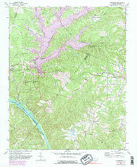 Cokesbury North Carolina Historical topographic map, 1:24000 scale, 7.5 X 7.5 Minute, Year 1974