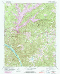 Cokesbury North Carolina Historical topographic map, 1:24000 scale, 7.5 X 7.5 Minute, Year 1974