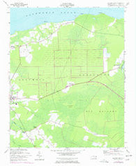 Columbia East North Carolina Historical topographic map, 1:24000 scale, 7.5 X 7.5 Minute, Year 1953