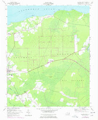 Columbia East North Carolina Historical topographic map, 1:24000 scale, 7.5 X 7.5 Minute, Year 1953
