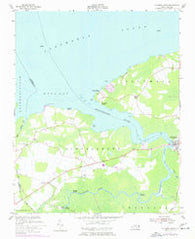 Columbia West North Carolina Historical topographic map, 1:24000 scale, 7.5 X 7.5 Minute, Year 1953