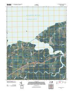 Columbia West North Carolina Historical topographic map, 1:24000 scale, 7.5 X 7.5 Minute, Year 2010