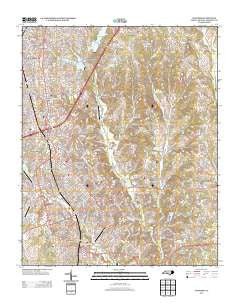 Concord North Carolina Historical topographic map, 1:24000 scale, 7.5 X 7.5 Minute, Year 2013