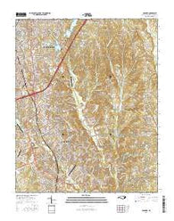 Concord North Carolina Current topographic map, 1:24000 scale, 7.5 X 7.5 Minute, Year 2016