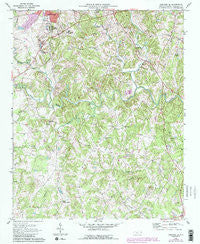 Concord SE North Carolina Historical topographic map, 1:24000 scale, 7.5 X 7.5 Minute, Year 1969