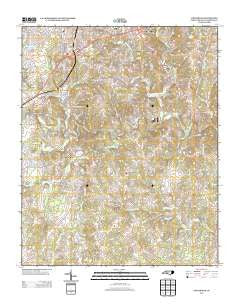 Concord SE North Carolina Historical topographic map, 1:24000 scale, 7.5 X 7.5 Minute, Year 2013