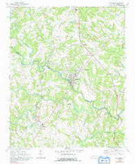 Cooleemee North Carolina Historical topographic map, 1:24000 scale, 7.5 X 7.5 Minute, Year 1969