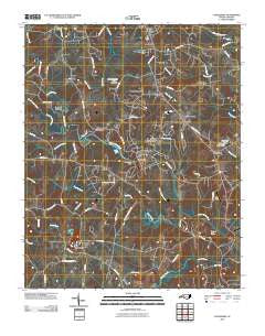Cooleemee North Carolina Historical topographic map, 1:24000 scale, 7.5 X 7.5 Minute, Year 2010