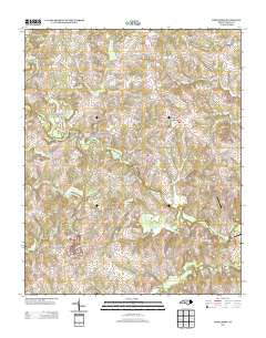 Cooleemee North Carolina Historical topographic map, 1:24000 scale, 7.5 X 7.5 Minute, Year 2013