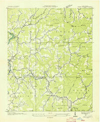 Corbin Knob North Carolina Historical topographic map, 1:24000 scale, 7.5 X 7.5 Minute, Year 1935