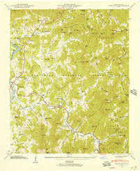 Corbin Knob North Carolina Historical topographic map, 1:24000 scale, 7.5 X 7.5 Minute, Year 1946