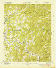 Corbin Knob North Carolina Historical topographic map, 1:24000 scale, 7.5 X 7.5 Minute, Year 1947