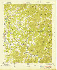 Corbin Knob North Carolina Historical topographic map, 1:24000 scale, 7.5 X 7.5 Minute, Year 1947