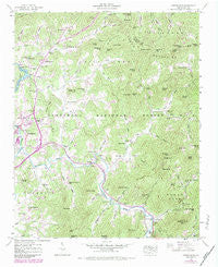 Corbin Knob North Carolina Historical topographic map, 1:24000 scale, 7.5 X 7.5 Minute, Year 1946