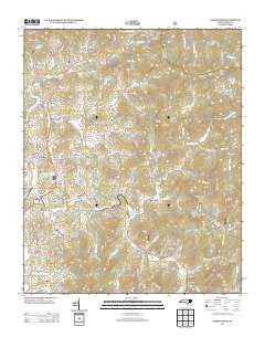 Corbin Knob North Carolina Historical topographic map, 1:24000 scale, 7.5 X 7.5 Minute, Year 2013