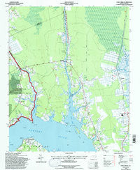 Core Creek North Carolina Historical topographic map, 1:24000 scale, 7.5 X 7.5 Minute, Year 1994