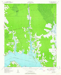 Core Creek North Carolina Historical topographic map, 1:24000 scale, 7.5 X 7.5 Minute, Year 1951