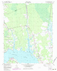 Core Creek North Carolina Historical topographic map, 1:24000 scale, 7.5 X 7.5 Minute, Year 1949