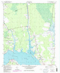 Core Creek North Carolina Historical topographic map, 1:24000 scale, 7.5 X 7.5 Minute, Year 1949